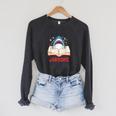 Reading Is Jawsome Bookworm Shark Book Lover For Kids Raglan Sleeve Sweatshirt Dark Grey Heather