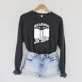 Reading Is Lit Book Lover Raglan Sleeve Sweatshirt Dark Grey Heather