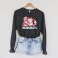 Readsolotl Axolotl Reading Fish Books Lizard Raglan Sleeve Sweatshirt Dark Grey Heather