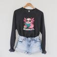 Readsolotl Kawaii Axolotl Reading Book Lover Raglan Sleeve Sweatshirt Dark Grey Heather Readsolotl Kawaii Axolotl Reading Book Lover Raglan Sleeve Sweatshirt Dark Grey Heather