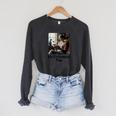 My Retirement Plan Cat Lover Wine Drinker Book Reader Raglan Sleeve Sweatshirt Dark Grey Heather