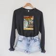 Retro Basketball Player Comic Book Style Dunker Graphic Raglan Sleeve Sweatshirt Dark Grey Heather