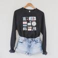 Retro Bookish Love Collage Book Lover Librarian Scrapbook Raglan Sleeve Sweatshirt Dark Grey Heather Retro Bookish Love Collage Book Lover Librarian Scrapbook Raglan Sleeve Sweatshirt Dark Grey Heather