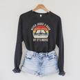 Retro Never Judge A Book By Its Movie Shirt Book Reader Raglan Sleeve Sweatshirt Dark Grey Heather
