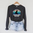 Retro Vintage Ban The Fascists Save The Books Book Lovers Raglan Sleeve Sweatshirt Dark Grey Heather