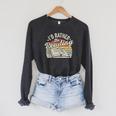 Retro Vintage I'd Rather Be Reading Book Lover Reader Raglan Sleeve Sweatshirt Dark Grey Heather Retro Vintage I'd Rather Be Reading Book Lover Reader Raglan Sleeve Sweatshirt Dark Grey Heather