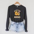 Return Your Books School Librarian Raglan Sleeve Sweatshirt Dark Grey Heather Return Your Books School Librarian Raglan Sleeve Sweatshirt Dark Grey Heather