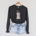 Robin Bird Reads Books Garden Backyard Birds Raglan Sleeve Sweatshirt Dark Grey Heather