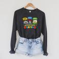 Rock Paper Scissors Nothing Beats Reading Book Lovers Raglan Sleeve Sweatshirt Dark Grey Heather