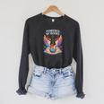 Rockstar Powered BY Books Reading Rocks Preschool Teacher Raglan Sleeve Sweatshirt Dark Grey Heather
