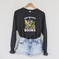 Save Earth It´s Only Planet With Books Reader Earth Day Raglan Sleeve Sweatshirt Dark Grey Heather