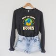 Save Earth It´s Only Planet With Books Reading Earth Day Raglan Sleeve Sweatshirt Dark Grey Heather Save Earth It´s Only Planet With Books Reading Earth Day Raglan Sleeve Sweatshirt Dark Grey Heather