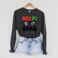 Sci Fi Nerd Science Fiction Book Movie Fan Raglan Sleeve Sweatshirt Dark Grey Heather