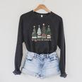Seasons Readings Christmas Tree Book Lover Raglan Sleeve Sweatshirt Dark Grey Heather