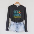 I Only Have Shelf Control On Days End In Y Book Raglan Sleeve Sweatshirt Dark Grey Heather