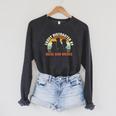 Slightly Distracted From Dogs And Books Retro Vintage Raglan Sleeve Sweatshirt Dark Grey Heather