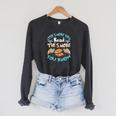 S'More Read Book Lover Raglan Sleeve Sweatshirt Dark Grey Heather