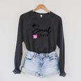 Smut Slutt Probably Reading Smutt Books Reader Smut Queen Raglan Sleeve Sweatshirt Dark Grey Heather