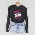 Smutty Book Merch Good Girls Read Dirty Books Smut Readers Raglan Sleeve Sweatshirt Dark Grey Heather Smutty Book Merch Good Girls Read Dirty Books Smut Readers Raglan Sleeve Sweatshirt Dark Grey Heather