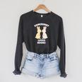 Somebunny Loves Books Cute Easter Bunny Book Lover Raglan Sleeve Sweatshirt Dark Grey Heather