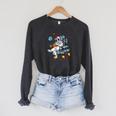Space Astronaut Reading Book Bookworm Nerd Librarian Raglan Sleeve Sweatshirt Dark Grey Heather Space Astronaut Reading Book Bookworm Nerd Librarian Raglan Sleeve Sweatshirt Dark Grey Heather
