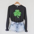St Patricks Day Bookworm Shamrock Book Lover Raglan Sleeve Sweatshirt Dark Grey Heather St Patricks Day Bookworm Shamrock Book Lover Raglan Sleeve Sweatshirt Dark Grey Heather
