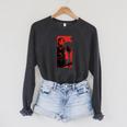 Star Wars The Book Of Boba Fett Fennec Shand Vintage Poster Raglan Sleeve Sweatshirt Dark Grey Heather