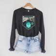 Star Wars The Book Of Boba Fett Galactic Outlaw Badge Raglan Sleeve Sweatshirt Dark Grey Heather