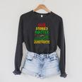 Our Stories Matter Juneteenth 1865 History Women's Reading Raglan Sleeve Sweatshirt Dark Grey Heather