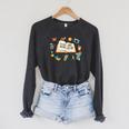 Summer Girl Book Club Beach Vacation For Book Lovers Raglan Sleeve Sweatshirt Dark Grey Heather