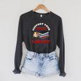 Support Your Local Library Guinea Pig Book Reader Raglan Sleeve Sweatshirt Dark Grey Heather