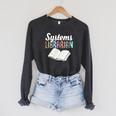 Systems Librarian Leopard Print Library Book Graphic Premium Tri-Blend Raglan Sleeve Sweatshirt Dark Grey Heather Systems Librarian Leopard Print Library Book Graphic Premium Tri-Blend Raglan Sleeve Sweatshirt Dark Grey Heather