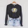 I Teach Super Heroes Comic Book Hero Pre-K Teacher Raglan Sleeve Sweatshirt Dark Grey Heather