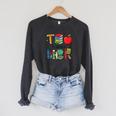 Teacher School Supplies Apple Books Pencil Globe Crayon Raglan Sleeve Sweatshirt Dark Grey Heather Teacher School Supplies Apple Books Pencil Globe Crayon Raglan Sleeve Sweatshirt Dark Grey Heather