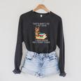 That's What I Do I Pet Cats I Read Books And I Forget Things Raglan Sleeve Sweatshirt Dark Grey Heather