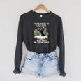 That's What I Do I Pet Cats I Read Books And I Know Things Raglan Sleeve Sweatshirt Dark Grey Heather