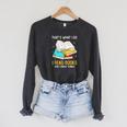 That's What I Do I Read Books And I Know Things Library Raglan Sleeve Sweatshirt Dark Grey Heather