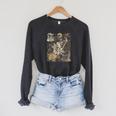 'The Times Of War Love And Fairies' Vintage Fairytale Book Raglan Sleeve Sweatshirt Dark Grey Heather