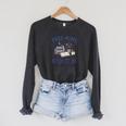 Tired Moms Book Club Reading Mom Coffee Mama Mothers Raglan Sleeve Sweatshirt Dark Grey Heather