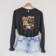 Tired Moms Book Club Retro Reading Lover Moms Raglan Sleeve Sweatshirt Dark Grey Heather