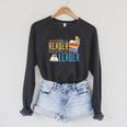 Today A Reader Tomorrow A Leader Book Literature Reading Raglan Sleeve Sweatshirt Dark Grey Heather