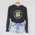 My Weekend Is Totally Booked Book Lover Men Women Kids Raglan Sleeve Sweatshirt Dark Grey Heather