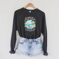 Tropical Trip They Just Book Themselves Tourist Raglan Sleeve Sweatshirt Dark Grey Heather