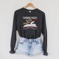 Turning Pages Is My Cardio Reading Book Novelty Shirt Raglan Sleeve Sweatshirt Dark Grey Heather