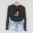 Never Underestimate A Woman Who Still Reads Books In Her Raglan Sleeve Sweatshirt Dark Grey Heather