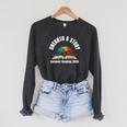 Unearth a Story 2026 Summer Reading Program Tree Book Raglan Sleeve Sweatshirt Dark Grey Heather