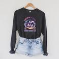 Unearth a Story Summer Library Reading 2026 Butterfly Book Raglan Sleeve Sweatshirt Dark Grey Heather