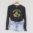 Unearth A Story Summer Reading 2026 Dinosaur Book Floral Raglan Sleeve Sweatshirt Dark Grey Heather Unearth A Story Summer Reading 2026 Dinosaur Book Floral Raglan Sleeve Sweatshirt Dark Grey Heather