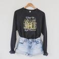Vintage Floral Bookshelf I Have No Shelf Control Book Lovers Raglan Sleeve Sweatshirt Dark Grey Heather