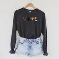Vote Books Fist Ovaries LGBTQ Raglan Sleeve Sweatshirt Dark Grey Heather Vote Books Fist Ovaries LGBTQ Raglan Sleeve Sweatshirt Dark Grey Heather